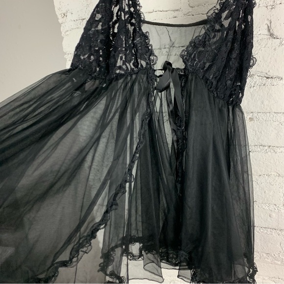 VTG Alana Gale Intimates Front Tie Chemise Babydoll Lingerie Dress Nightie 2XL - Picture 7 of 11